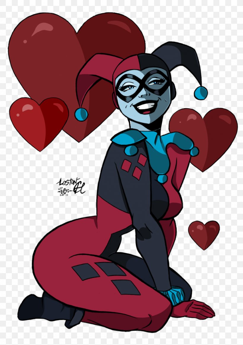 Harley Quinn Art Joker Drawing, PNG, 1024x1452px, Watercolor, Cartoon, Flower, Frame, Heart Download Free
