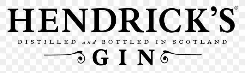 Hendrick's Gin Brand Logo Product, PNG, 1208x363px, Gin, Black, Black And White, Black M, Bottle Download Free