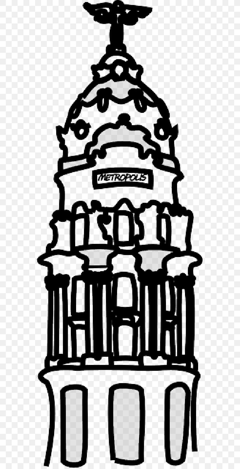 Vector Graphics Image Illustration Clip Art, PNG, 800x1600px, Building, Architecture, Blackandwhite, Coloring Book, Landmark Download Free