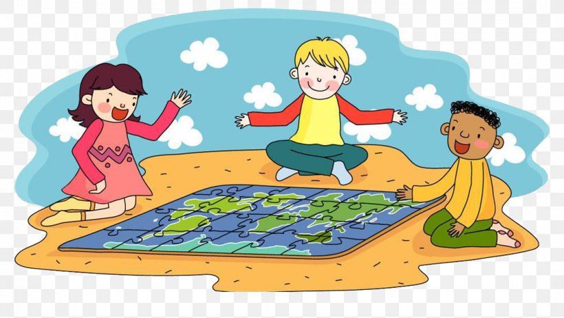 Jigsaw Puzzle Child Play Cartoon, PNG, 1080x609px, Jigsaw Puzzle, Area, Art, Cartoon, Child Download Free