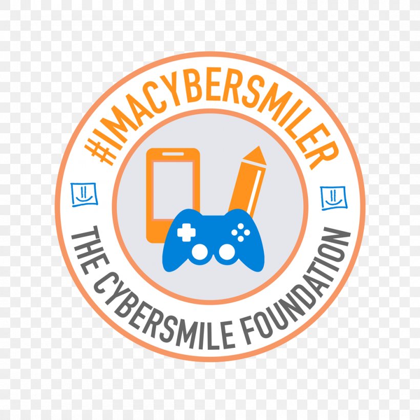 Logo The Cybersmile Foundation Organization Brand Clip Art, PNG, 1000x1000px, Logo, Area, Brand, Cybersmile Foundation, Material Download Free