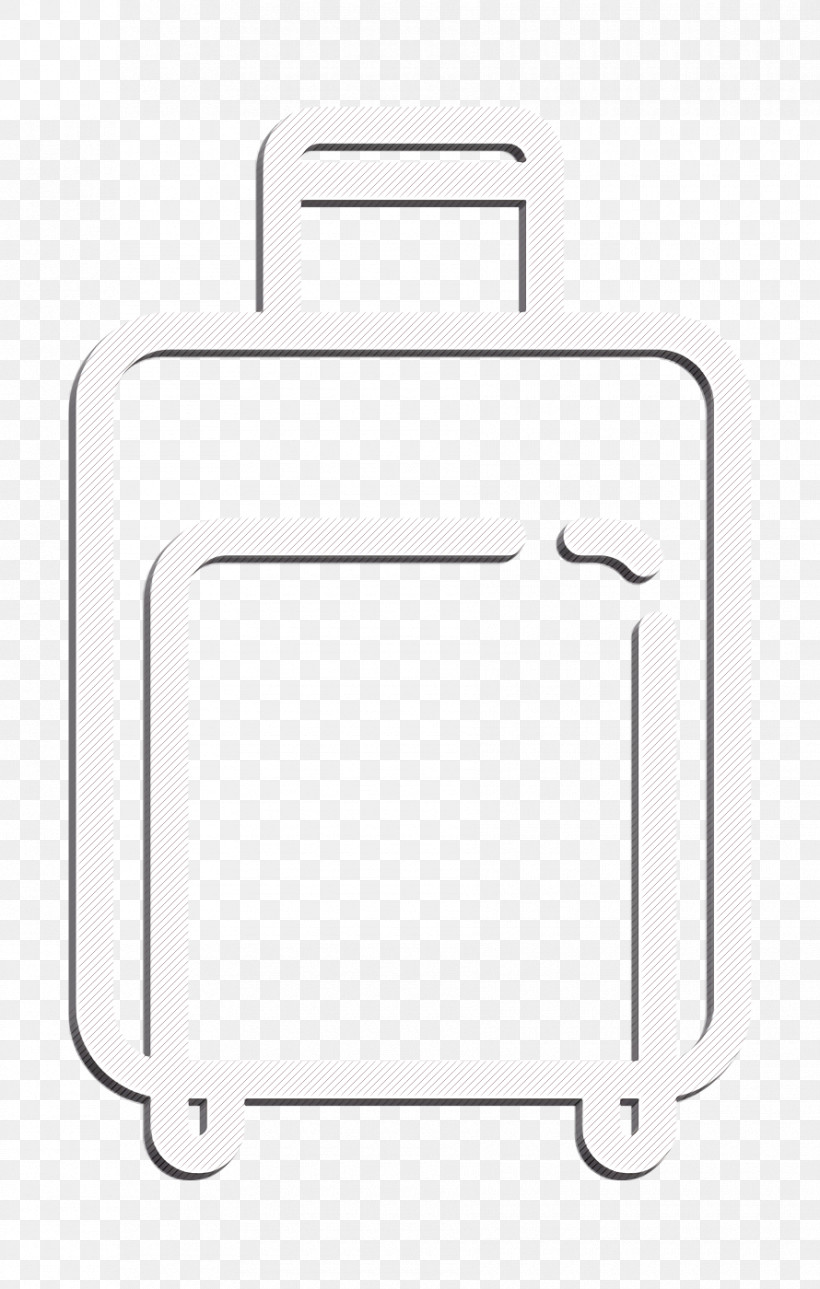 Suitcase Icon Linear Detailed Travel Elements Icon Case Icon, PNG, 890x1400px, Suitcase Icon, Asset, Bank, Black M, Case Icon Download Free