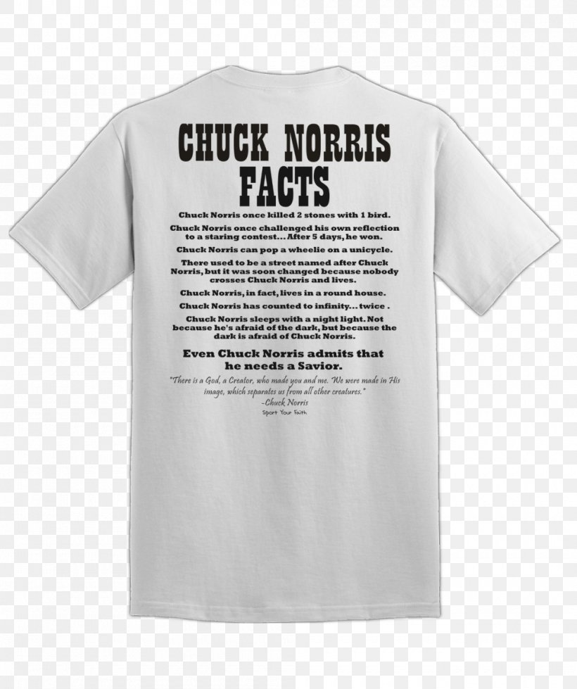 T-shirt Chuck Norris Facts Sleeve Clothing, PNG, 1000x1194px, Tshirt, Active Shirt, Brand, Chuck Norris, Chuck Norris Facts Download Free