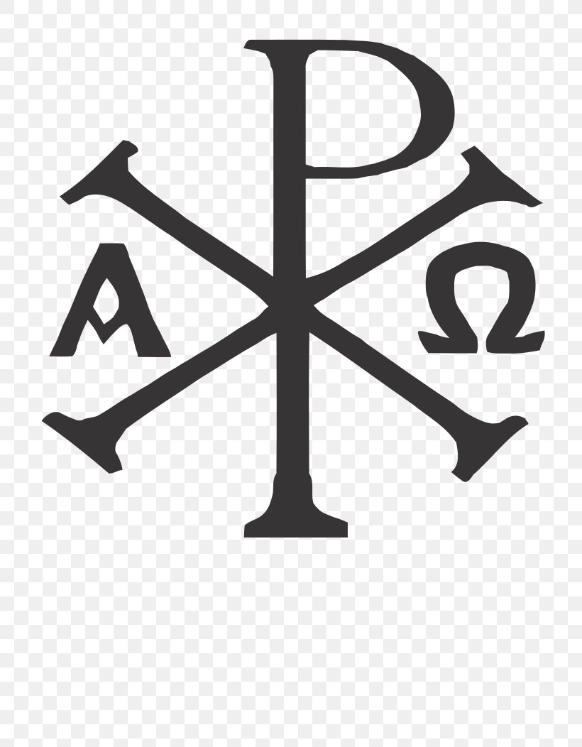 Chi Rho Labarum Christian Symbolism, PNG, 744x1052px, Chi Rho, Alpha And Omega, Black And White, Brand, Chi Download Free