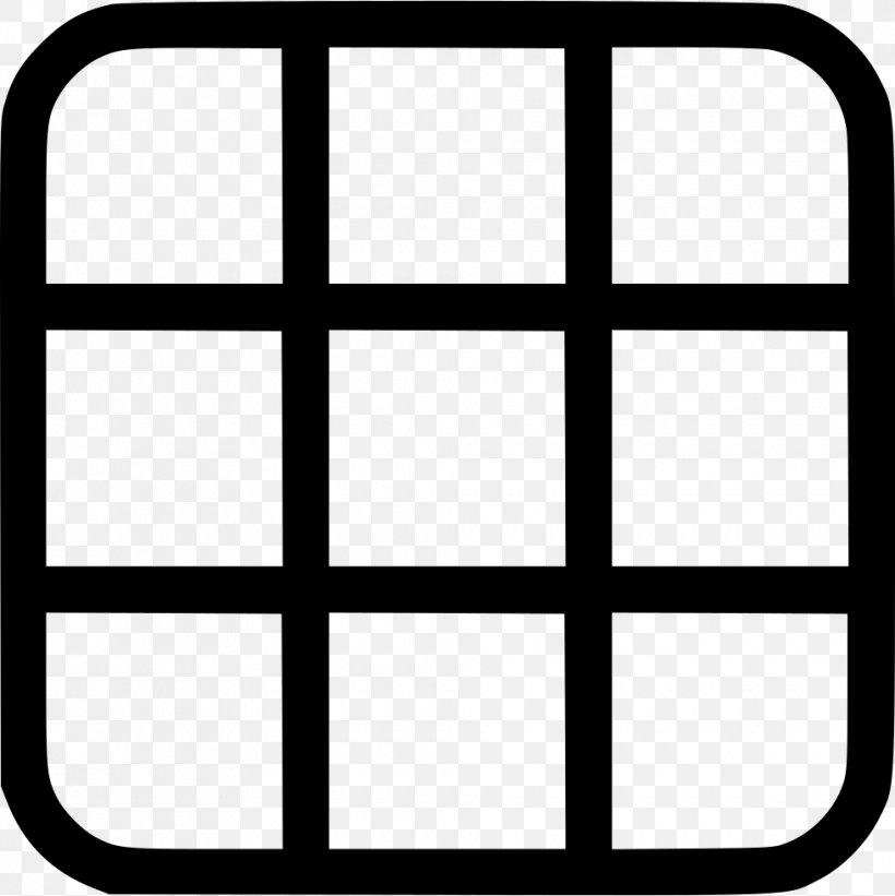 Grid Symbol, PNG, 980x982px, Grid, Area, Black, Black And White, Logo Download Free