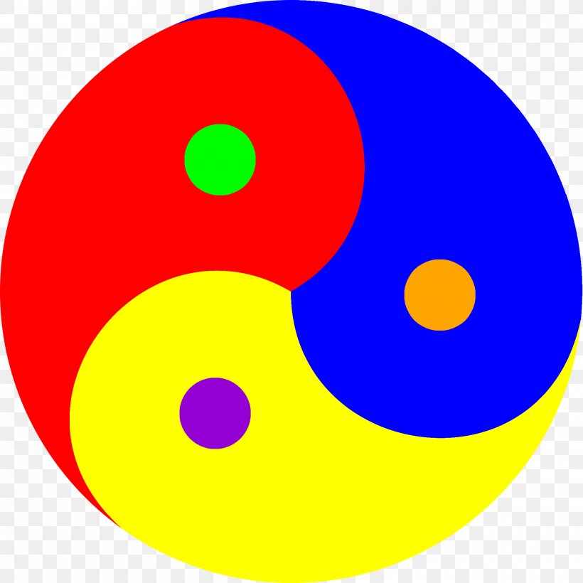 Yellow Yin And Yang Color Theory Secondary Color, PNG, 2000x2000px, Yellow, Area, Color, Color Theory, Complementary Colors Download Free