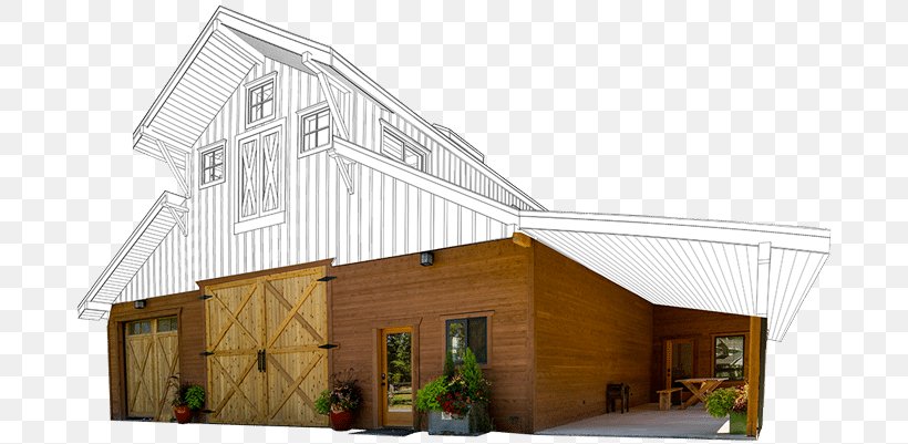 Barn Pole Building Framing Roof House, PNG, 717x401px, Barn, Architecture, Building, Computer Monitors, Cottage Download Free