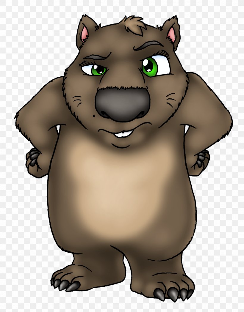 Riley And The Grumpy Wombat: A Journey Around Melbourne Dingo Cartoon Clip Art, PNG, 1185x1518px, Wombat, Animation, Bear, Beaver, Carnivoran Download Free