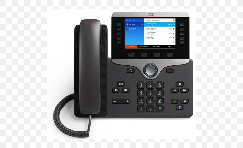 VoIP Phone Cisco Systems Cisco 8841 Telephone Session Initiation Protocol, PNG, 500x500px, Voip Phone, Caller Id, Cisco, Cisco 8841, Cisco 8851 Download Free
