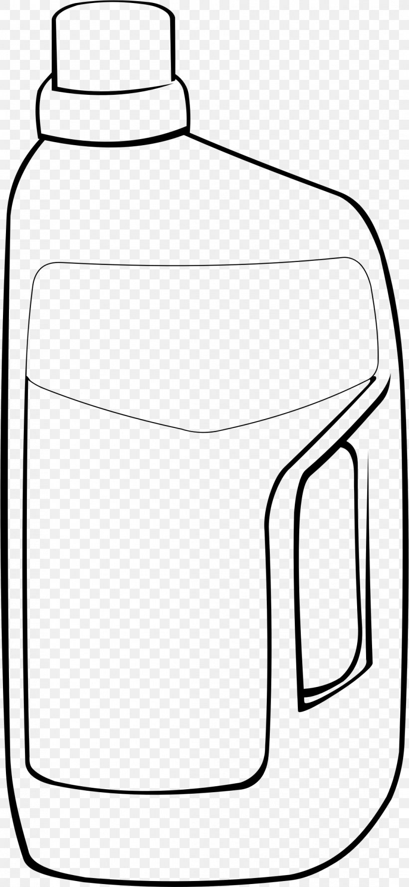 Container Plastic Bottle Clip Art, PNG, 1096x2377px, Container, Area, Black And White, Bottle, Bottle Cap Download Free