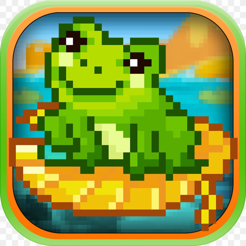 Pixel Dash, PNG, 1024x1024px, Frog, Appadvice, Appadvicecom, Dodge, Green Download Free
