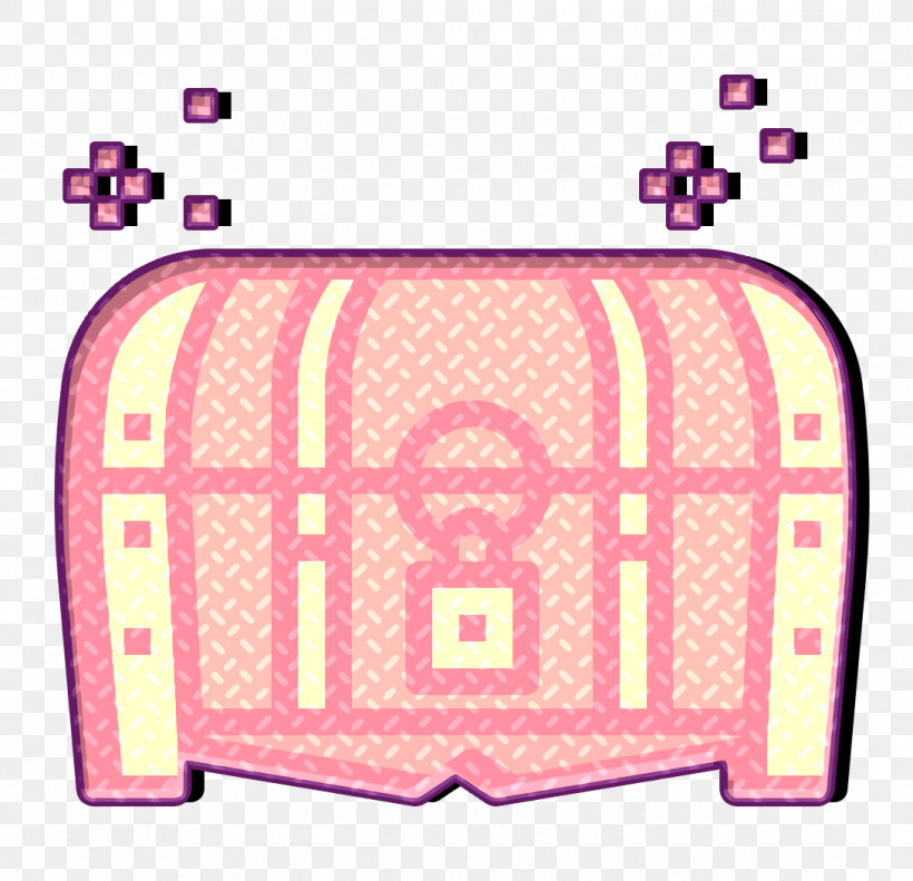 Treasure Chest Icon Game Elements Icon, PNG, 1090x1052px, Treasure Chest Icon, Game Elements Icon, Line, Pink Download Free