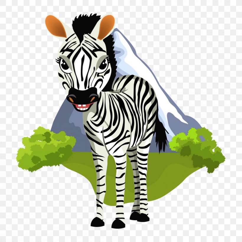 Zebra Clip Art, PNG, 1000x1000px, Zebra, Big Cats, Carnivoran, Cat Like Mammal, Drawing Download Free