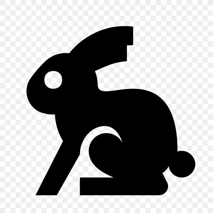 Rabbit Easter Bunny Clip Art, PNG, 1600x1600px, Rabbit, Black, Black And White, Carnivoran, Cat Like Mammal Download Free