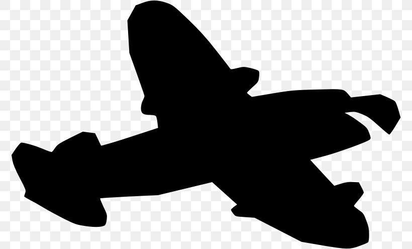 Silhouette Airplane Black And White Clip Art, PNG, 776x495px, Silhouette, Airplane, Black, Black And White, Cartoon Download Free