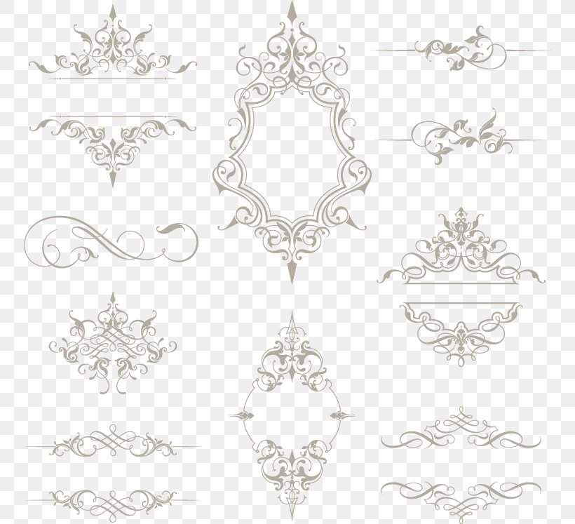 Motif, PNG, 752x747px, Motif, Black, Black And White, Body Jewelry, Drawing Download Free