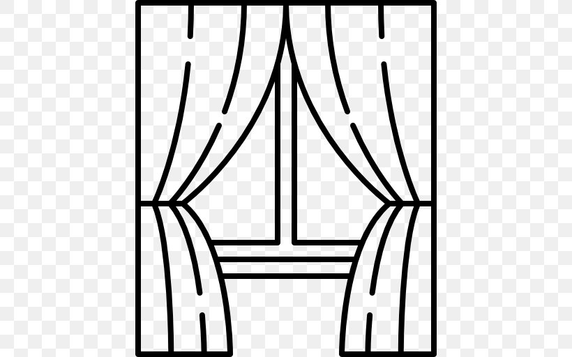 Window Blinds & Shades Curtain Drawing, PNG, 512x512px, Window, Area, Black, Black And White, Casement Window Download Free