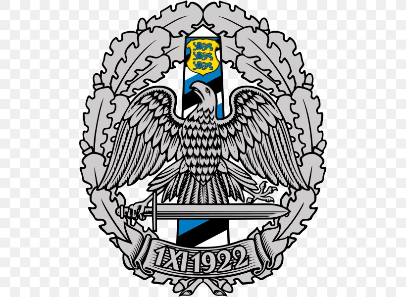 Estonian Border Guard Police And Border Guard Board Piirivalveamet, PNG, 500x600px, Estonia, Badge, Beak, Black And White, Border Guard Download Free