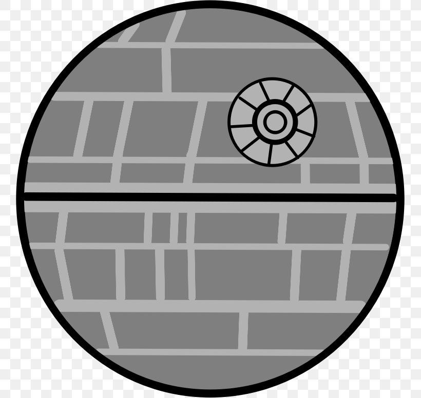 Death Star Star Wars Laser Clip Art, PNG, 757x776px, Death Star, All Terrain Armored Transport, Area, Black And White, Cartoon Download Free