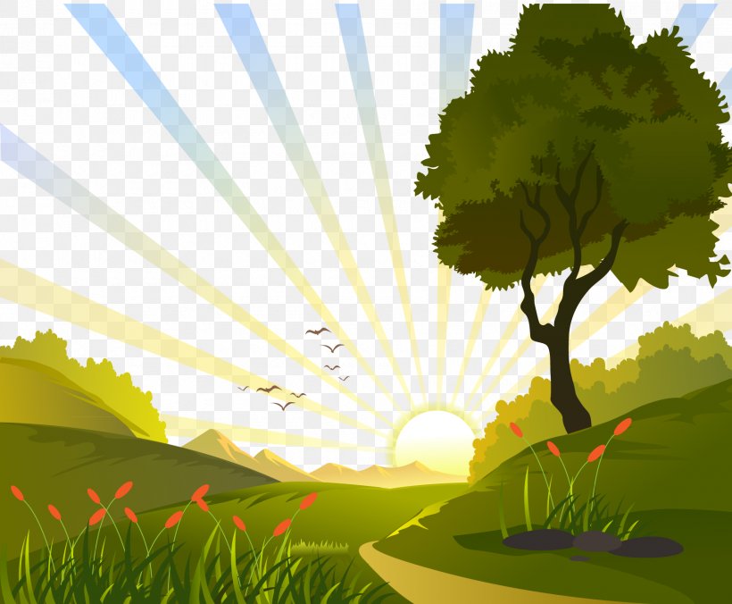 Euclidean Vector Clip Art, PNG, 1800x1484px, Animation, Biome, Cartoon, Daytime, Ecosystem Download Free