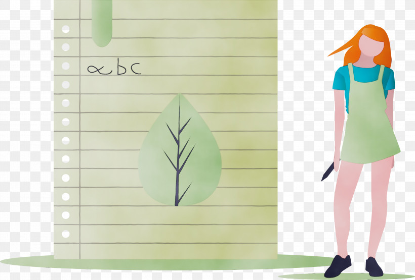 Green Plant, PNG, 3000x2033px, Learning, Girl, Green, Notebook, Paint Download Free