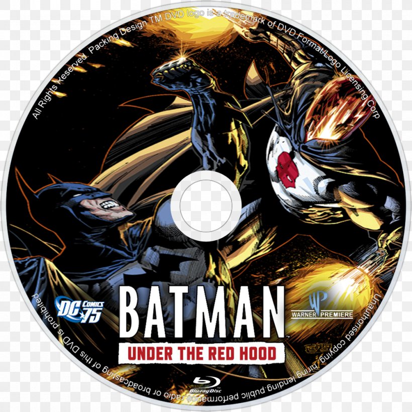 Red Hood Batman Jason Todd DVD Blu-ray Disc, PNG, 1000x1000px, Red Hood, Animation, Batman, Batman Under The Red Hood, Bluray Disc Download Free
