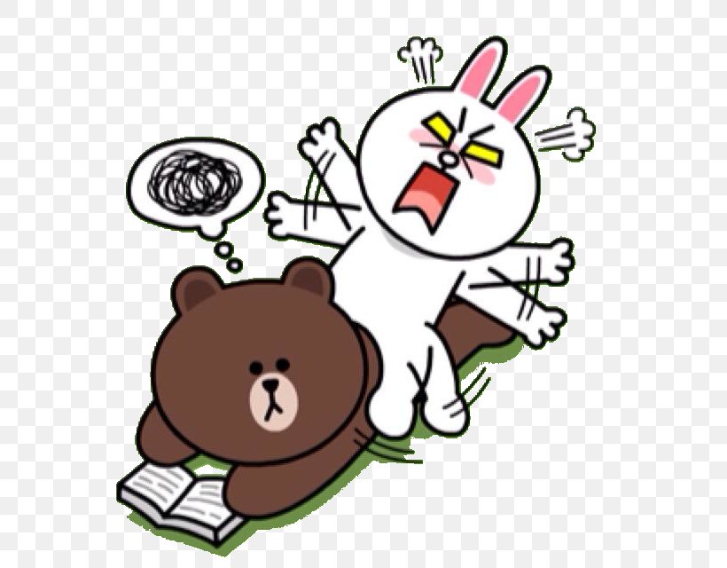 Brown Bear Sticker Rabbit Line Friends, PNG, 622x640px, Bear, Artwork, Blackberry Messenger, Brown Bear, Emoticon Download Free