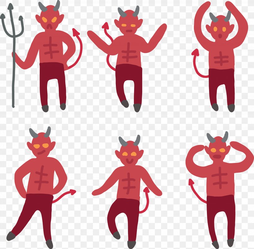 Lucifer Devil Demon, PNG, 3678x3607px, Watercolor, Cartoon, Flower, Frame, Heart Download Free