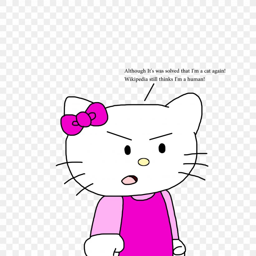 Hello Kitty Wikipedia Drawing Cat, PNG, 1600x1600px, Watercolor, Cartoon, Flower, Frame, Heart Download Free