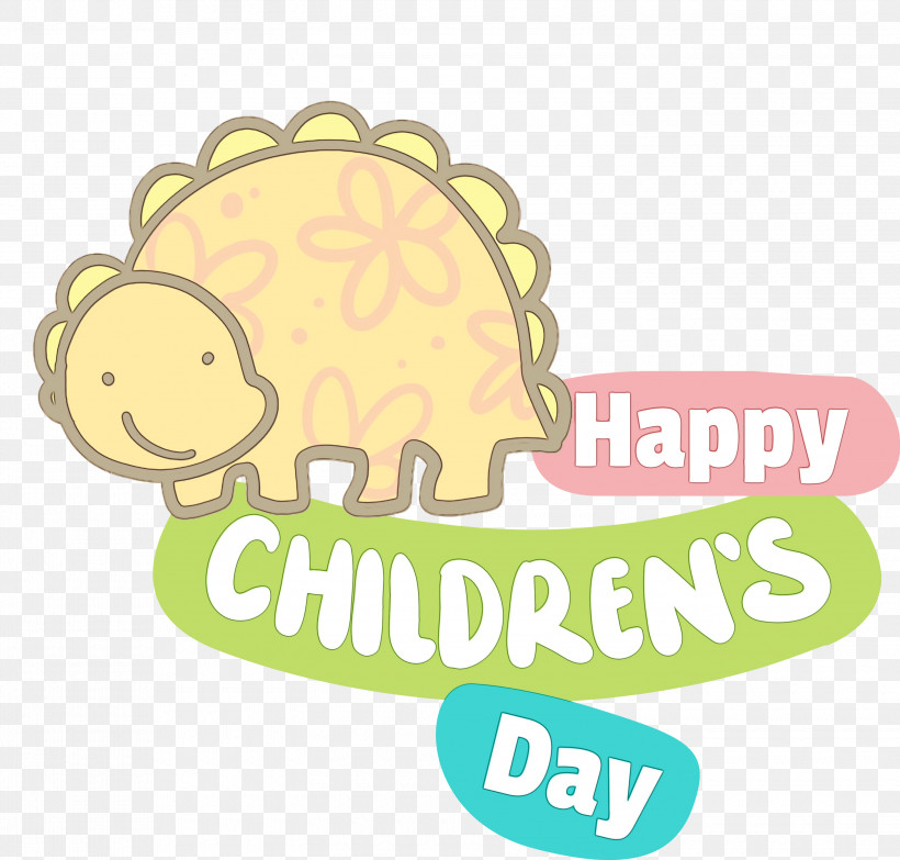 Human Logo Cartoon Behavior Yellow, PNG, 3000x2867px, Childrens Day, Behavior, Biology, Cartoon, Happiness Download Free
