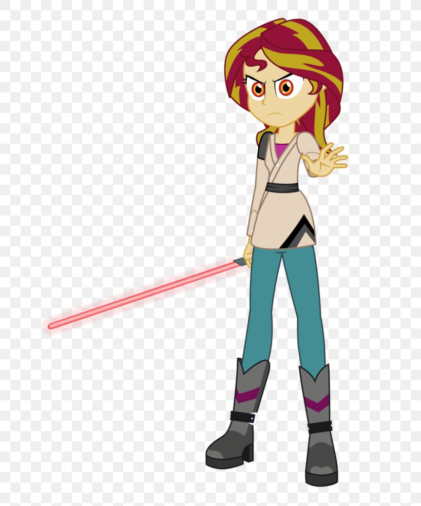 Sunset Shimmer Twilight Sparkle Lightsaber My Little Pony: Equestria Girls Star Wars, PNG, 810x986px, Sunset Shimmer, Cartoon, Clothing, Droid, Fictional Character Download Free