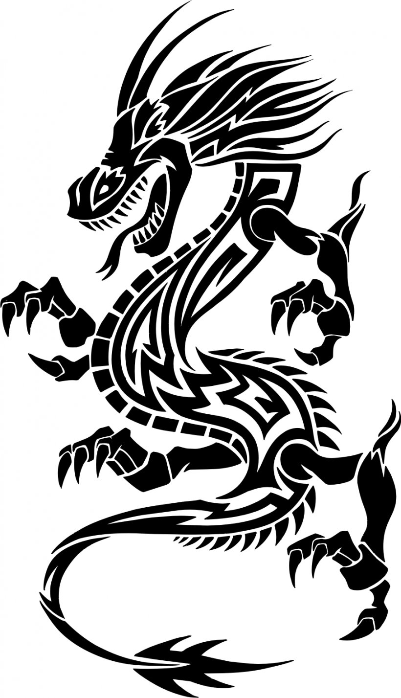 Chinese Dragon Pattern, PNG, 906x1577px, Dragon, Art, Big Cats, Black, Black And White Download Free