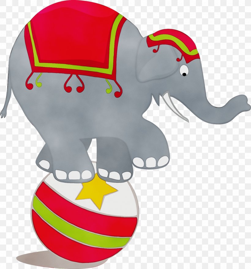 Indian Elephant, PNG, 1444x1551px, Watercolor, Cartoon, Circus, Elephant, Indian Elephant Download Free