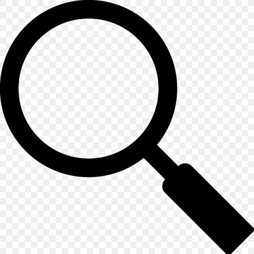 Magnifying Glass Clip Art, PNG, 1024x1024px, Magnifying Glass, Black And White, Glass, Magnification, Magnifier Download Free