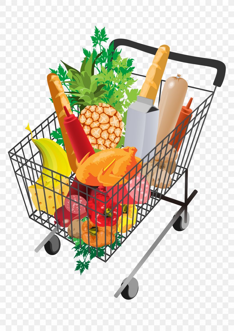 Supermarket Shopping Cart Grocery Store, PNG, 2479x3508px, Supermarket, Basket, Cart, Ecommerce, Food Download Free