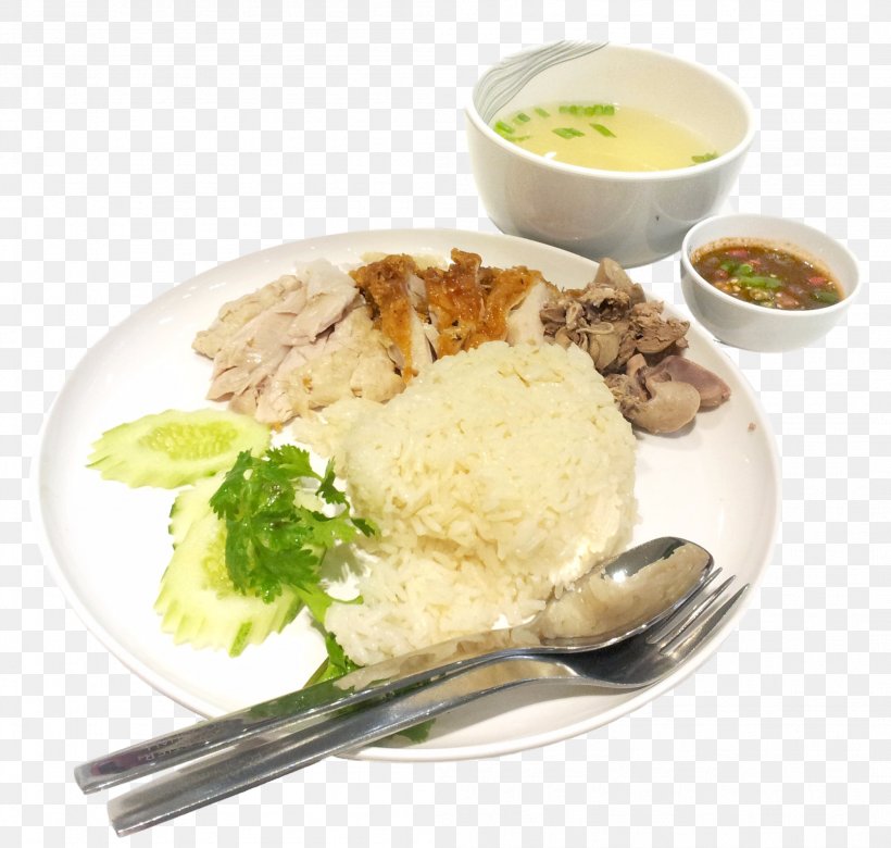 Hainanese Chicken Rice Cooked Rice Food Lunch Dish, PNG, 2099x1998px, Hainanese Chicken Rice, Asian Food, Breakfast, Chicken As Food, Chicken Rice Download Free