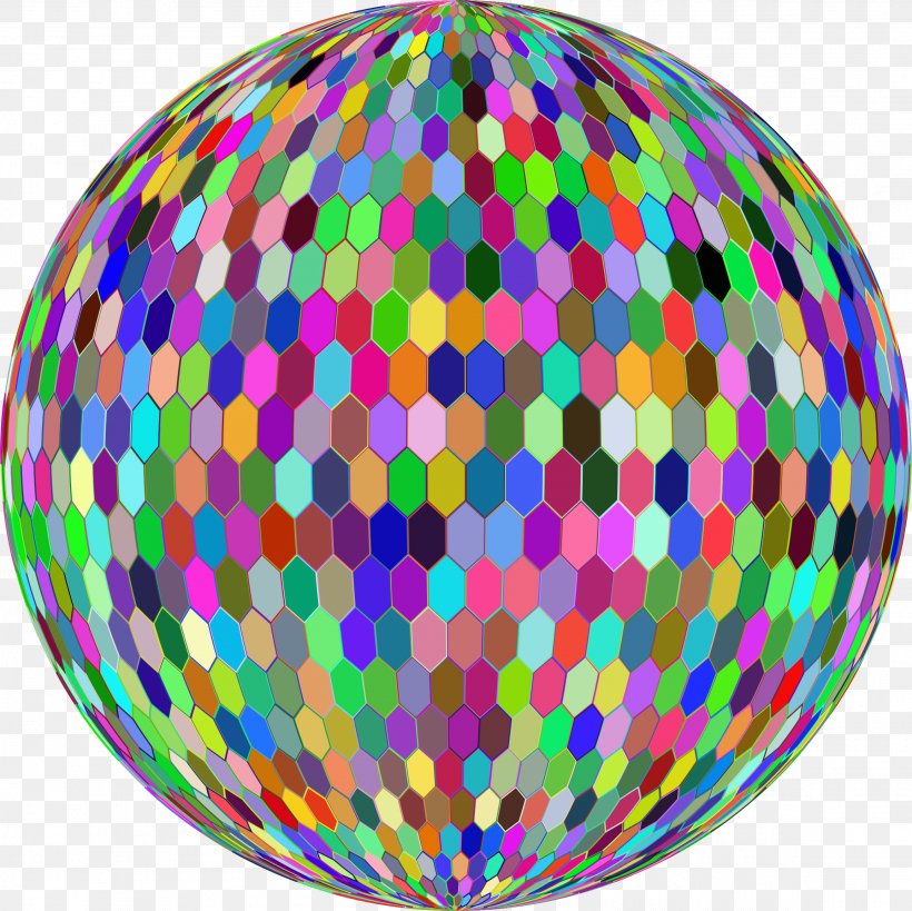 Sphere Hexagonal Tiling Tessellation, PNG, 2306x2306px, Sphere, Ball, Disco Ball, Easter Egg, Hexagon Download Free