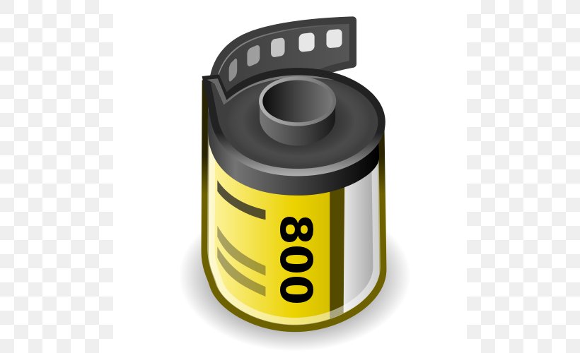 Photographic Film Kodak Photography Clip Art, PNG, 500x500px, 35 Mm Film, Photographic Film, Camera, Cylinder, Film Download Free
