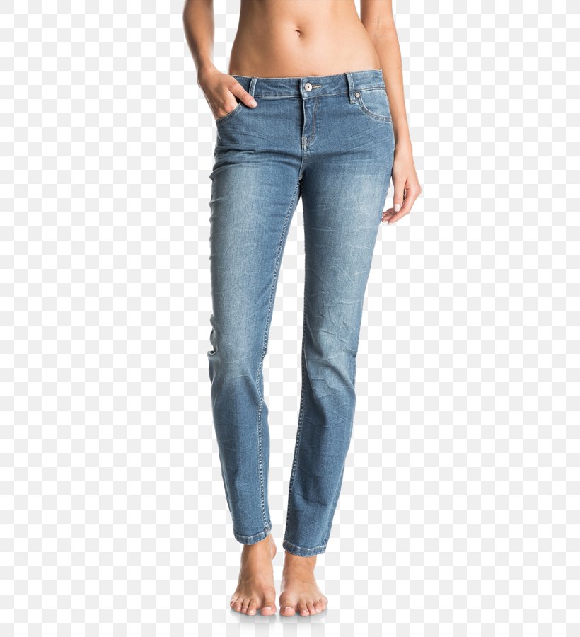 Jeans Slim-fit Pants Denim Roxy, PNG, 496x900px, Watercolor, Cartoon, Flower, Frame, Heart Download Free