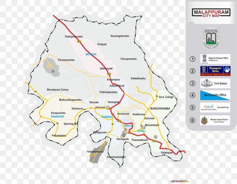 Perinthalmanna Manjeri Map Panakkad Kondotty Taluk, PNG, 2678x2080px, Perinthalmanna, Anakkayam Grama Panchayath Office, Area, City Map, Kerala Download Free