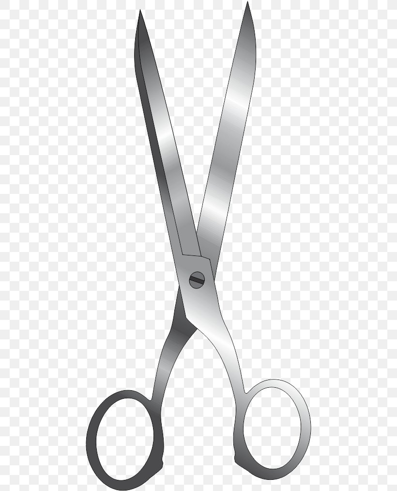 Scissors Drawing Paintbrush, PNG, 466x1013px, Scissors, Black And White, Brush, Cosmetics, Drawing Download Free
