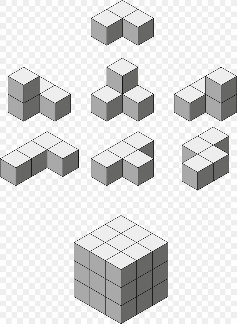 Soma Cube Shape Necker Cube, PNG, 1468x2007px, Soma Cube, Black And White, Cube, Cube Root, Necker Cube Download Free