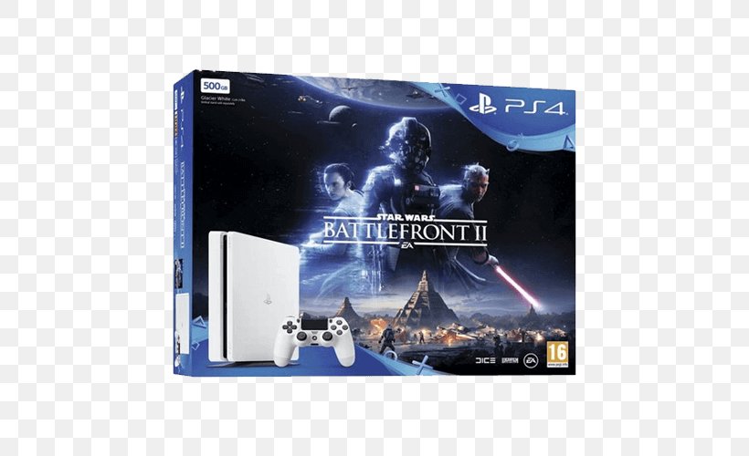 Star Wars Battlefront II Star Wars: Battlefront II Sony PlayStation 4 Slim, PNG, 500x500px, Star Wars Battlefront Ii, Brand, Display Device, Electronic Device, Electronics Download Free