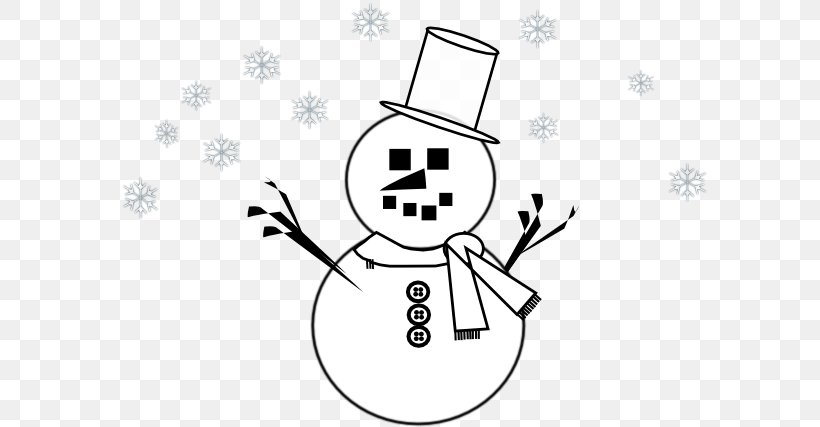 Clip Art Image Openclipart Snowman Graphics, PNG, 600x427px, Snowman, Area, Art, Black And White, Cartoon Download Free