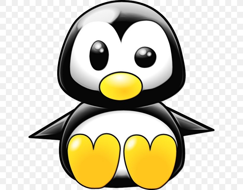 Penguin, PNG, 628x640px, Watercolor, Bird, Cartoon, Emoticon, Flightless Bird Download Free