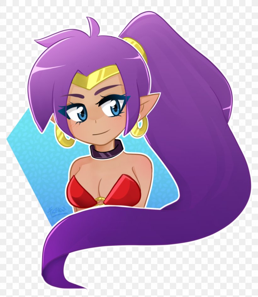 Shantae And The Pirate's Curse Shantae: Half-Genie Hero Drawing Clip Art Illustration, PNG, 833x960px, Watercolor, Cartoon, Flower, Frame, Heart Download Free
