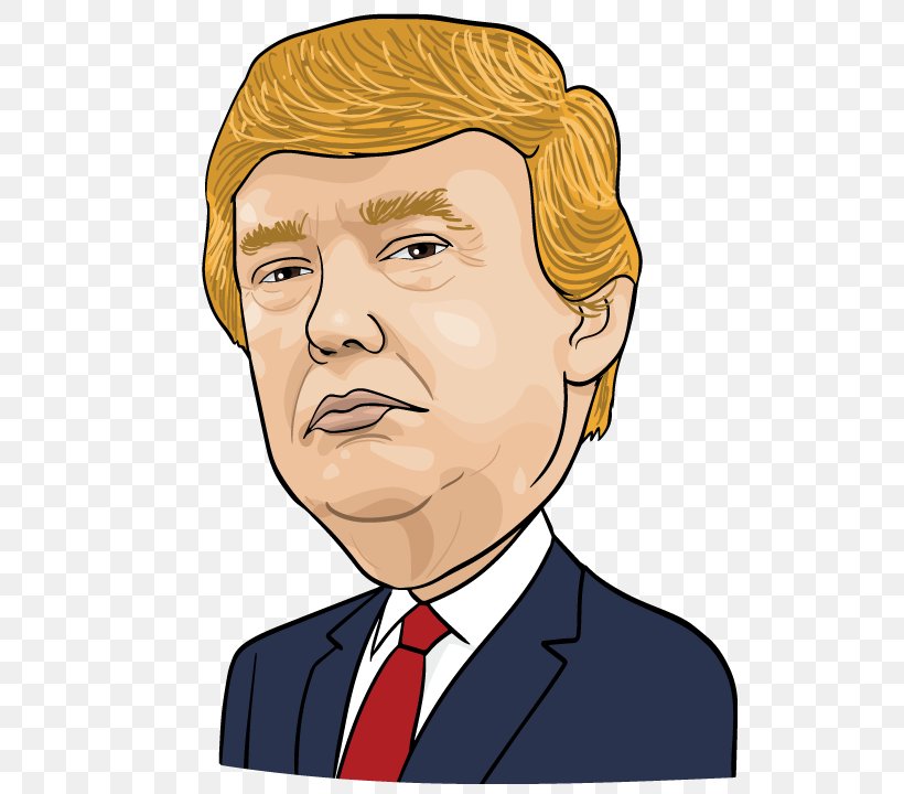 Donald Trump Royalty-free, PNG, 720x720px, Donald Trump, Caricature, Cartoon, Cheek, Chin Download Free