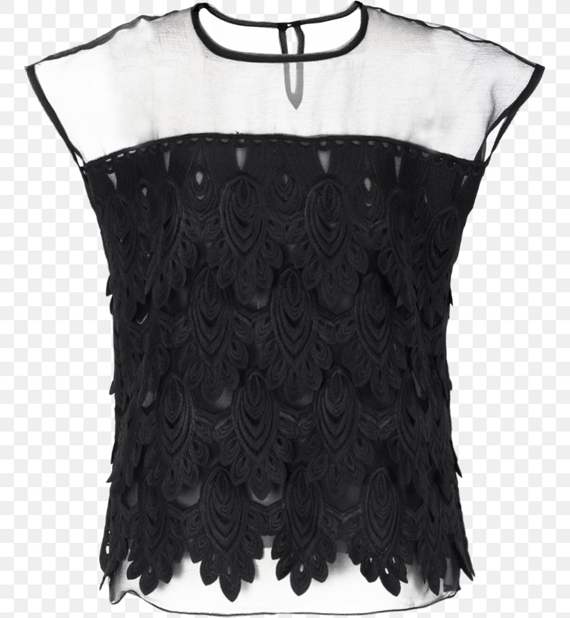Organza Blouse Lace Sleeve Trim, PNG, 751x888px, Organza, Black, Black And White, Blouse, Bustier Download Free