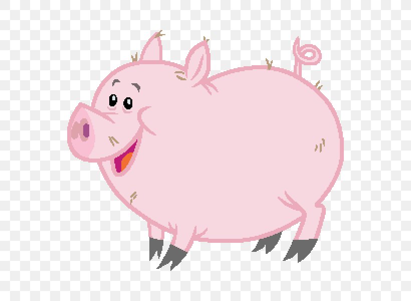 Pig Pink M Snout Clip Art, PNG, 600x600px, Pig, Character, Fiction, Fictional Character, Livestock Download Free