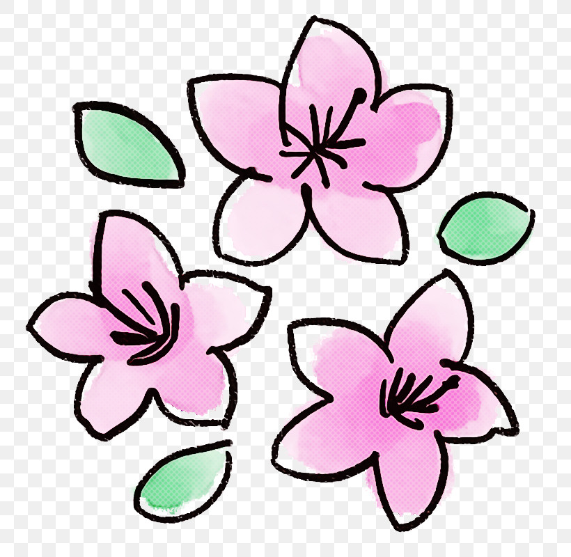 Pink Petal Flower Plant Magenta, PNG, 780x800px, Watercolor Flower, Flower, Magenta, Pedicel, Petal Download Free